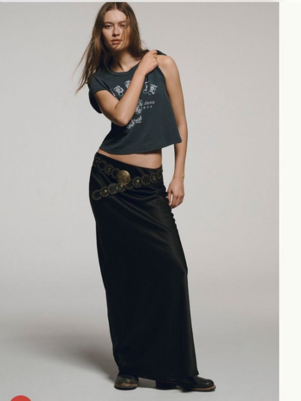 Anthropologie The Tilda Maxi Slip Skirt in Black – Size Medium – NWT - Picture 3 of 7